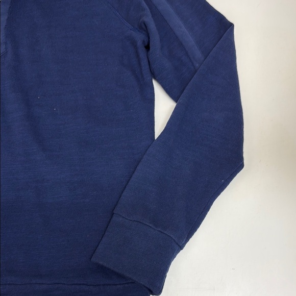 Lilly Pulitzer Navy Sweatshirt with Gold Zipper - Picture 6 of 7